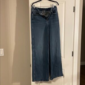 Good American Deep Blue Flare Jeans